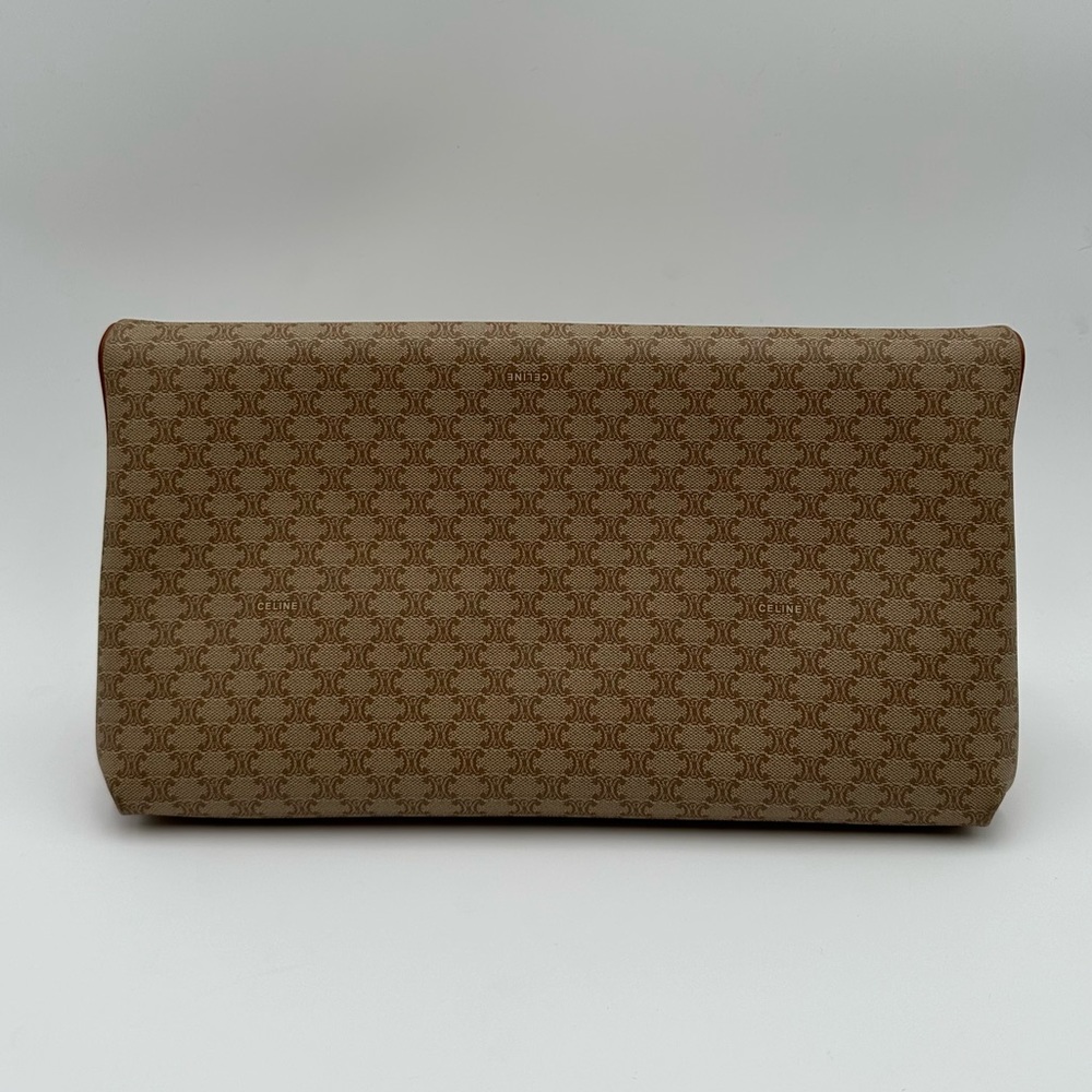 Authentic Vintage Celine Macadam Triomphe Leather Clutch Bag - Picture 4 of 17